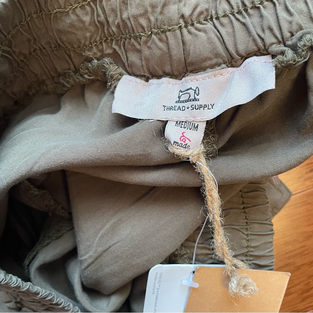 Thread & Supply Army Green Cargo Shorts - Picture 3 of 5